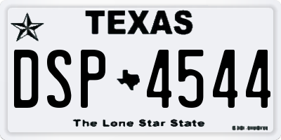 TX license plate DSP4544