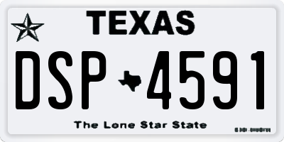 TX license plate DSP4591