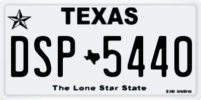 TX license plate DSP5440