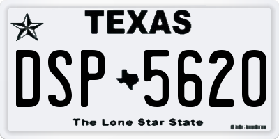 TX license plate DSP5620