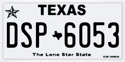 TX license plate DSP6053