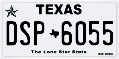 TX license plate DSP6055