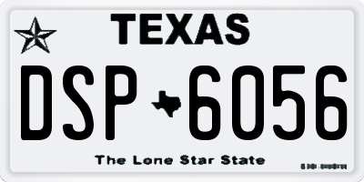 TX license plate DSP6056