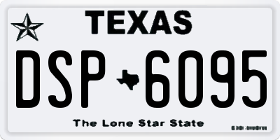 TX license plate DSP6095