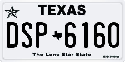 TX license plate DSP6160