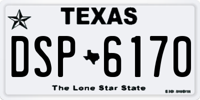 TX license plate DSP6170