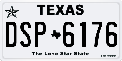 TX license plate DSP6176