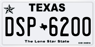 TX license plate DSP6200