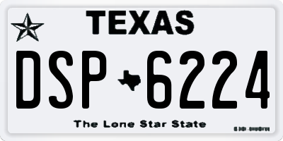 TX license plate DSP6224