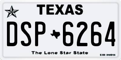 TX license plate DSP6264