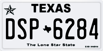 TX license plate DSP6284