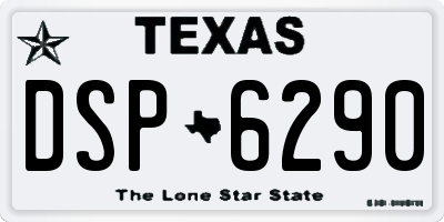 TX license plate DSP6290