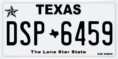 TX license plate DSP6459