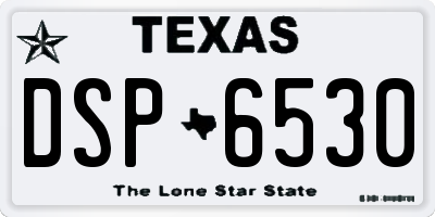 TX license plate DSP6530