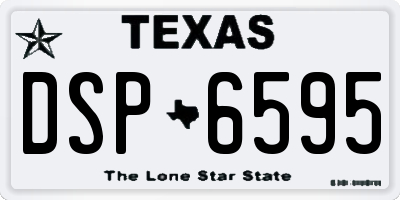 TX license plate DSP6595