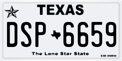 TX license plate DSP6659