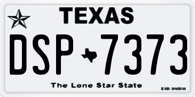 TX license plate DSP7373