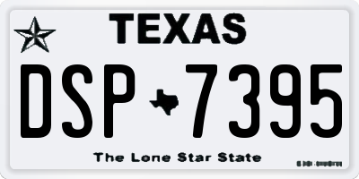 TX license plate DSP7395