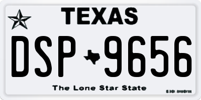 TX license plate DSP9656