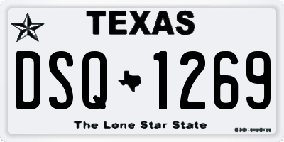 TX license plate DSQ1269