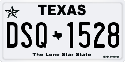 TX license plate DSQ1528