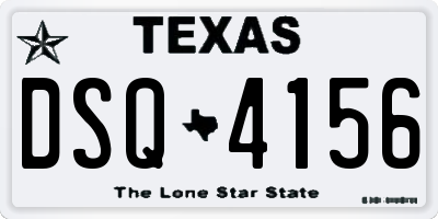 TX license plate DSQ4156