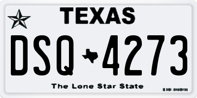 TX license plate DSQ4273