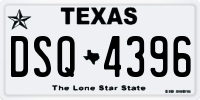 TX license plate DSQ4396