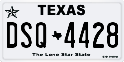 TX license plate DSQ4428