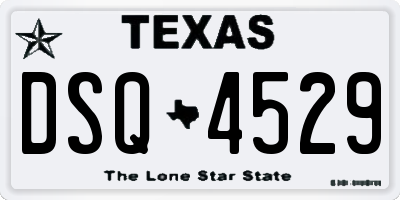 TX license plate DSQ4529