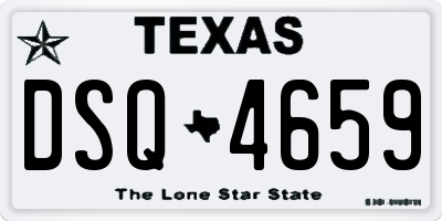 TX license plate DSQ4659