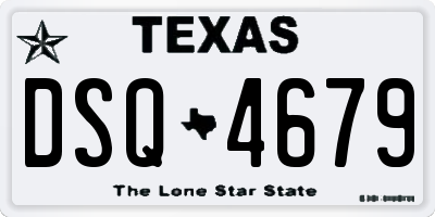 TX license plate DSQ4679