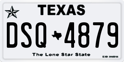 TX license plate DSQ4879