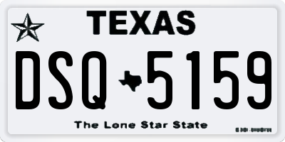 TX license plate DSQ5159