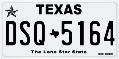 TX license plate DSQ5164