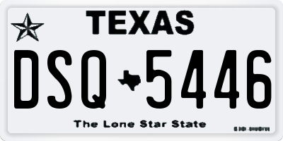 TX license plate DSQ5446
