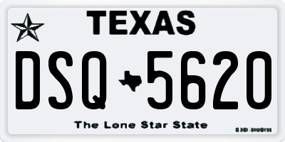TX license plate DSQ5620