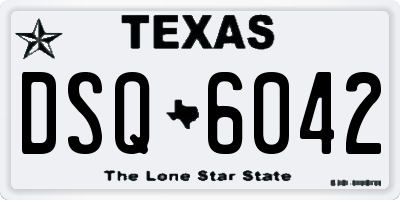 TX license plate DSQ6042