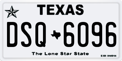TX license plate DSQ6096