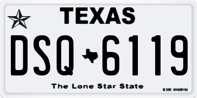 TX license plate DSQ6119