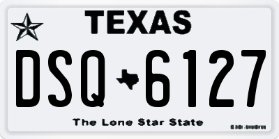 TX license plate DSQ6127