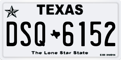 TX license plate DSQ6152