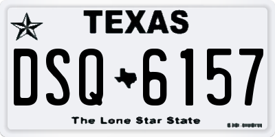 TX license plate DSQ6157
