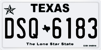 TX license plate DSQ6183