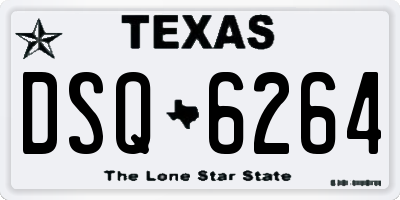 TX license plate DSQ6264