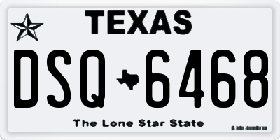 TX license plate DSQ6468