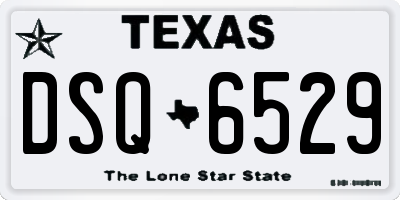 TX license plate DSQ6529