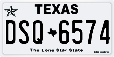 TX license plate DSQ6574