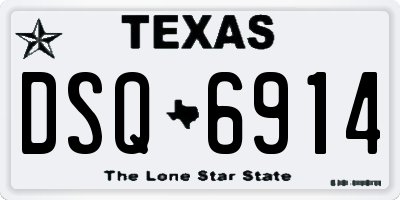 TX license plate DSQ6914