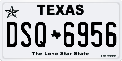 TX license plate DSQ6956